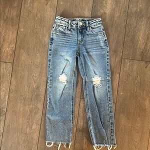 Women's Blue Distressed Jeans